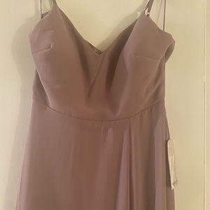 NEVER WORN - Dark mauve convertible bridesmaid’s dress